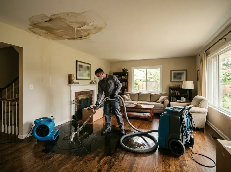 attic-pipe-burst-ceiling-drip-008 — frequently asked questions, Water Damage Restoration & Carpet Care in Amelia, OH